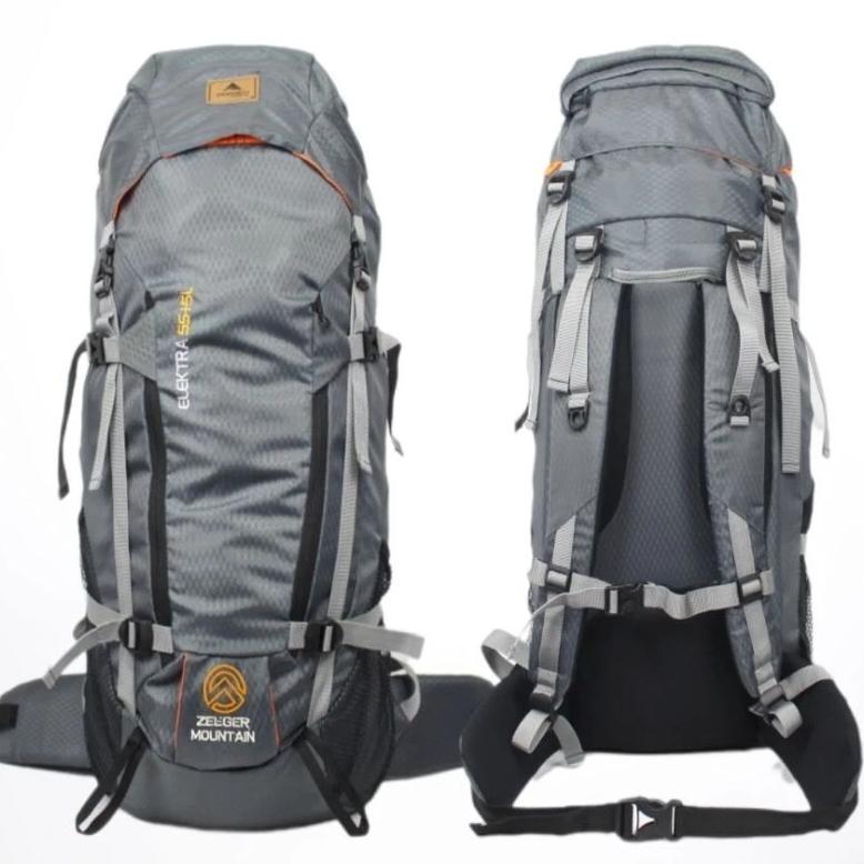 Cuci Gudang  Tas Carrier Gunung 45 Liter Tas Hiking Camping Outdoor Warna Ungu Lilac Bahan Cordura T