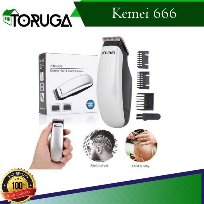Kemei 666 Mesin Cukur Rambut Mini Alat Cukur Kumis Jenggot