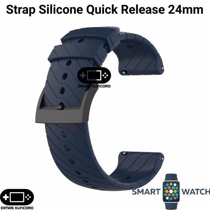 Strap Silicone Quick Release 24mm silikon tali jam suunto ambit 3 vertical hr