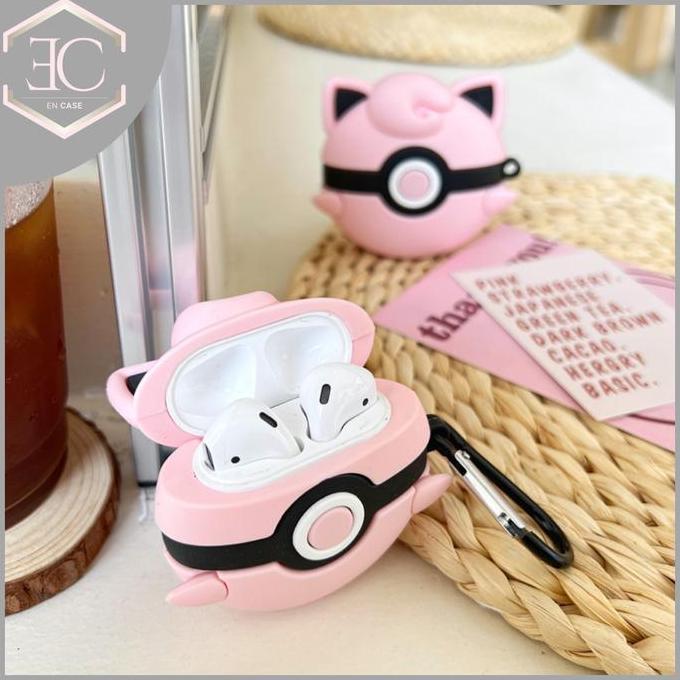 Case Premium Airpods 1 2 3 Pro Pokemon Pokeball Jigglypuff Keren Lucu