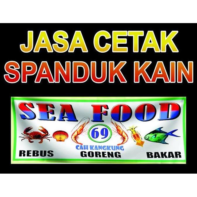 NEW PROMO JASA CETAK SPANDUK KAIN / SPANDUK PECEL LELE (PRINTING) ORI