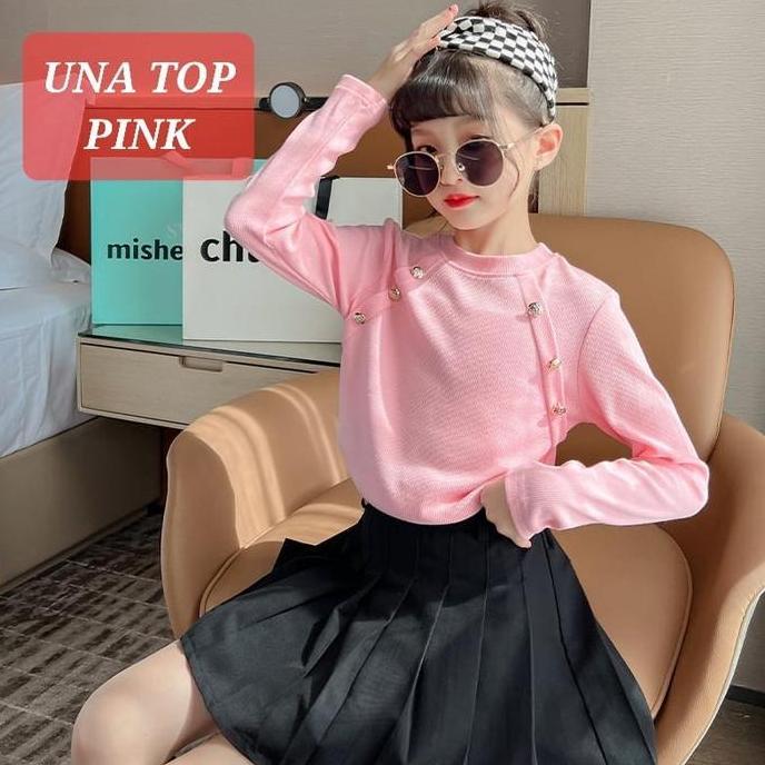 BAJUKIDDIE UNA TOP BAJU ATASAN ANAK REMAJA CEWEK FASHION KOREA
