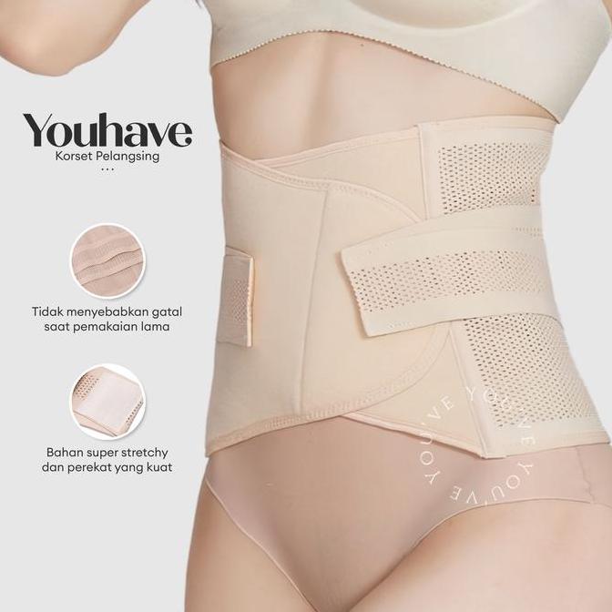 NEW YOUHAVE X JOOL COLLAB KORSET PINGGANG KORSET SARAF KEJEPIT PRIA WANITA KORSET VEVINA 402 ORI