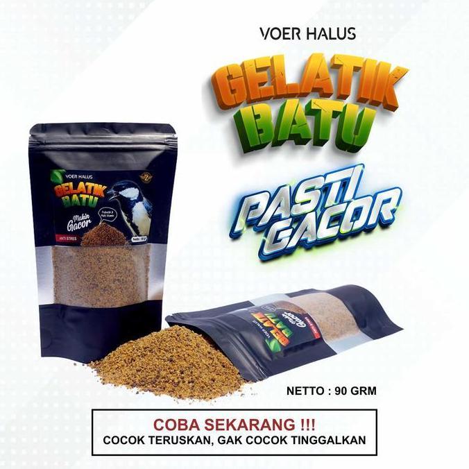MAKANAN KHUSUS BURUNG GELATIK BATU PAKAN RACIKAN BURUNG GELATIK BATU WINGKO AGAR MAKIN GACOR