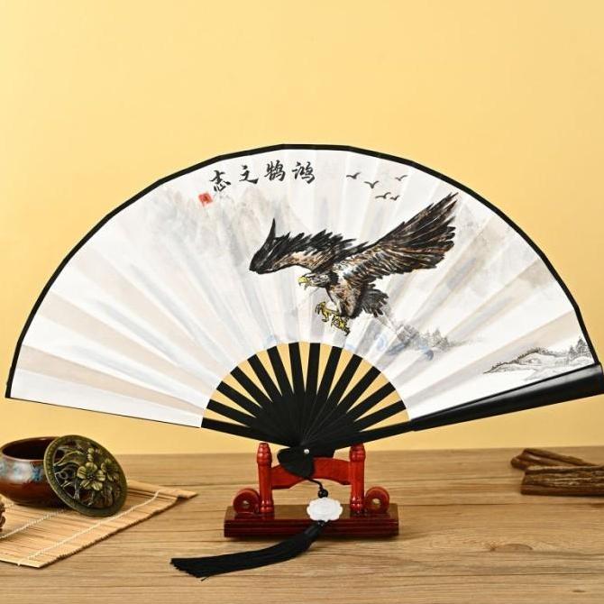 TERLARIS KIPAS LIPAT CINA  KIPAS TANGAN LIPAT JUMBO KIPAS LIPAT SUTRA CHINA KIPAS LIPAT TRADISIONAL