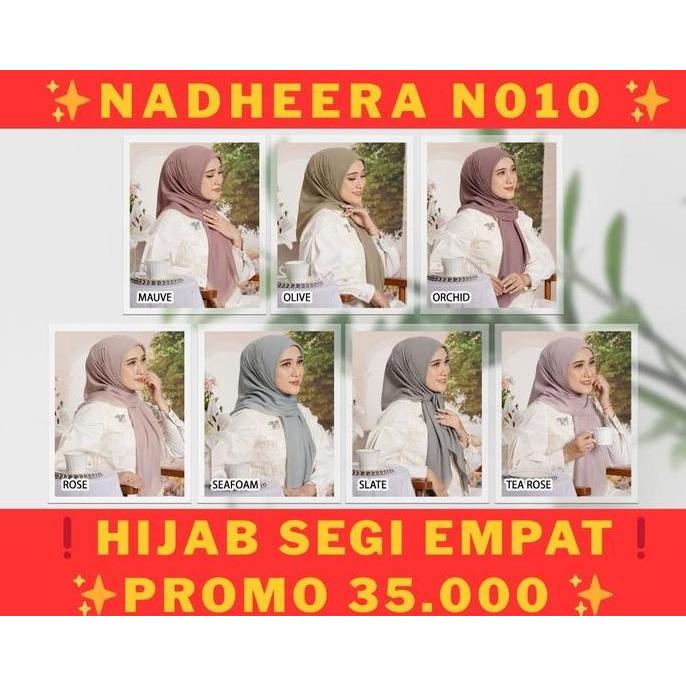 [HIJAB PROMO] NADHEERA SQUARE 010 VOAL PREMIUM TERBARU 2025 AGEN BUSANA MUSLIM