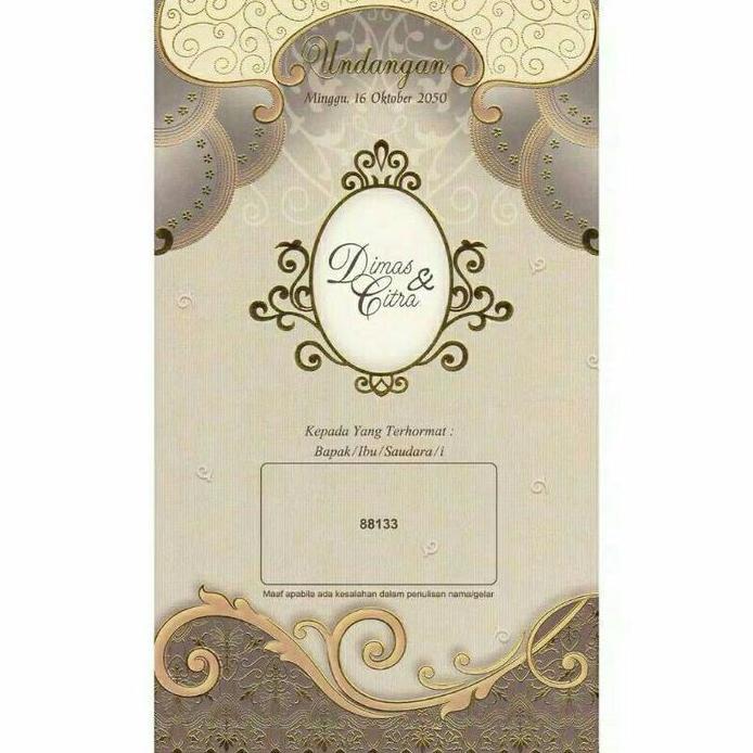 Ready Undangan Blangko kosong ERBA 88133 isi 100 Lembar