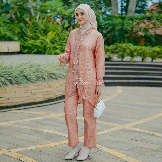 Diana Batik Aura Series Tunik Kebaya Viscose | Tunik Raya | Baju Kurung | Tunik Lebaran
