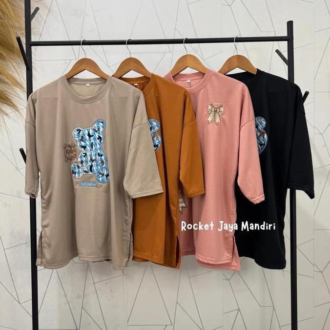 RJM -  Baju Atasan Wanita Fista Terry Bordir Wanita Muslim Panjang | Atasan Wanita