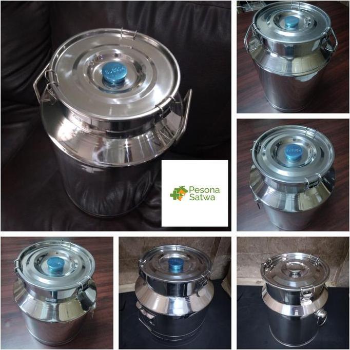 Milk Can Stainless Steel Sus - 4,8,15,20,25,40,45 liter -