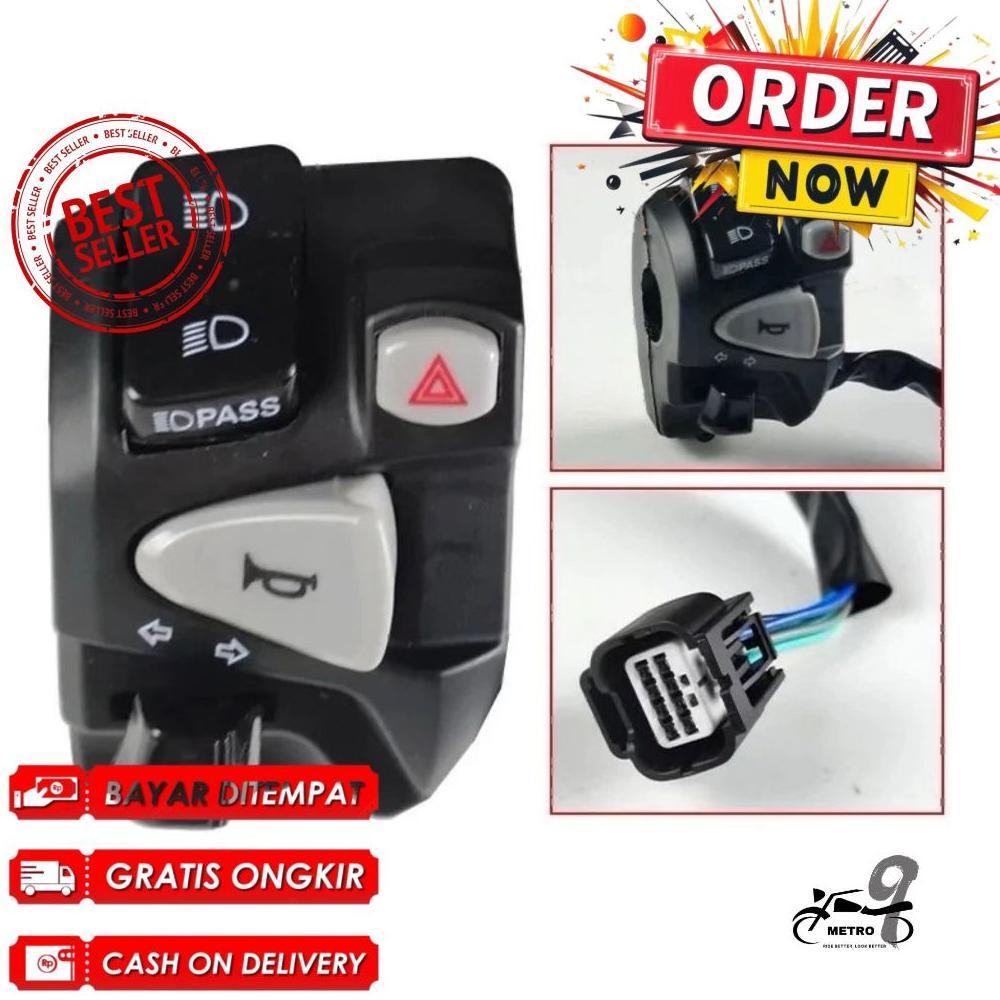 Saklar Kiri Domino Vario 150 Plus Hazard Saklar Kiri Vario 125 New Vario 150 New Plus Soket PNP