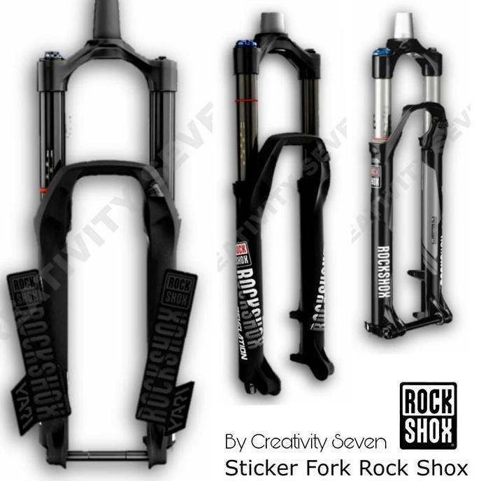 Sticker Fork Sepeda - Sticker fork sepeda mtb model rockshox - Sticker Aksesoris sepeda MTB - Sticke