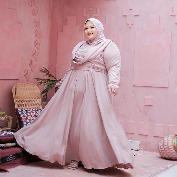 BIGISSIMO - EMIRA DRESS | ATASAN GAMIS PESTA MEWAH PREMIUM BIGSIZE JUMBO