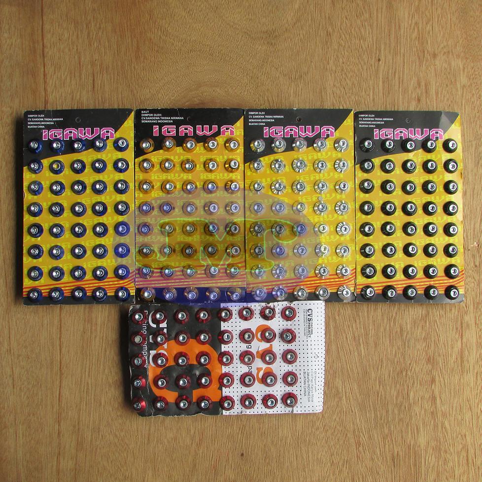 Baut Body L + Ring Monel || Baut Plat Nomor L5 Vario Beat Scoopy Mio Nmax Fino Universal Variasi Mot