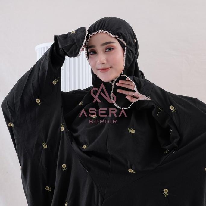 ASERA - Mukena Dewasa Terusan Lajuran Bordir Inayah Series