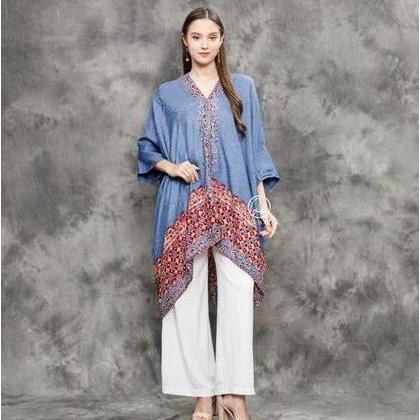 AIRA BATIK_ Alisa Kaftan Tunik Batik | Kaftan Batik | Kaftan Oversize | Kaftan Lebaran | Kaftan Raya