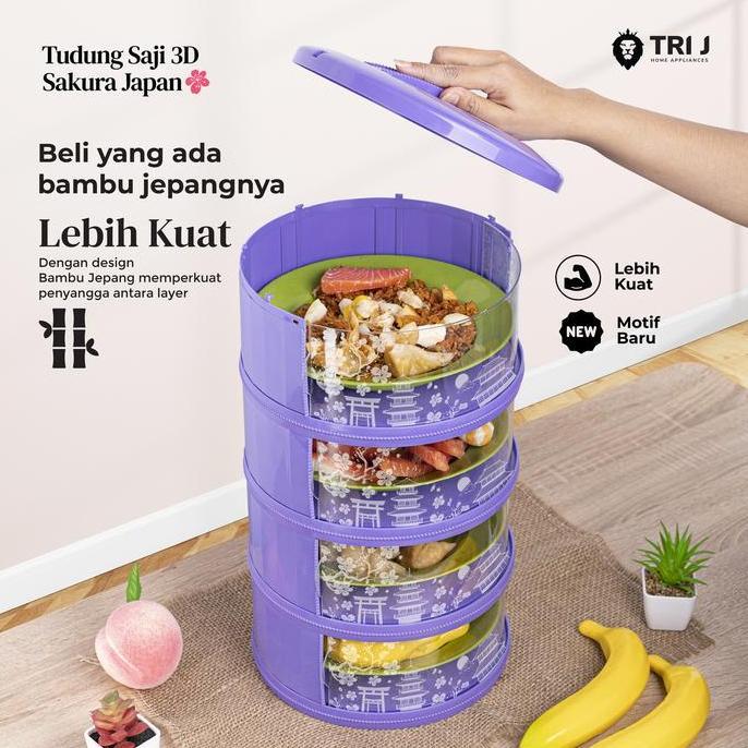 Tudung Saji Food Storage 4 Susun