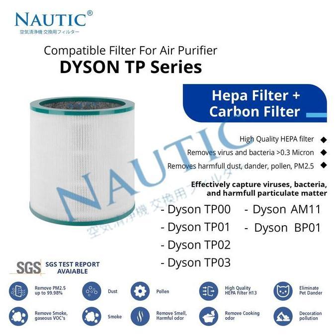 TERLARIS HEPA FILTER UNTUK DYSON PURE COOL LINK TP02 TP03 TP00 TP01