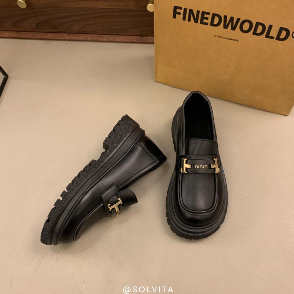 Original Solvita Kiyora Sepatu Pantofel Wanita - Sepatu Loafers - Sepatu Docmart Wanita