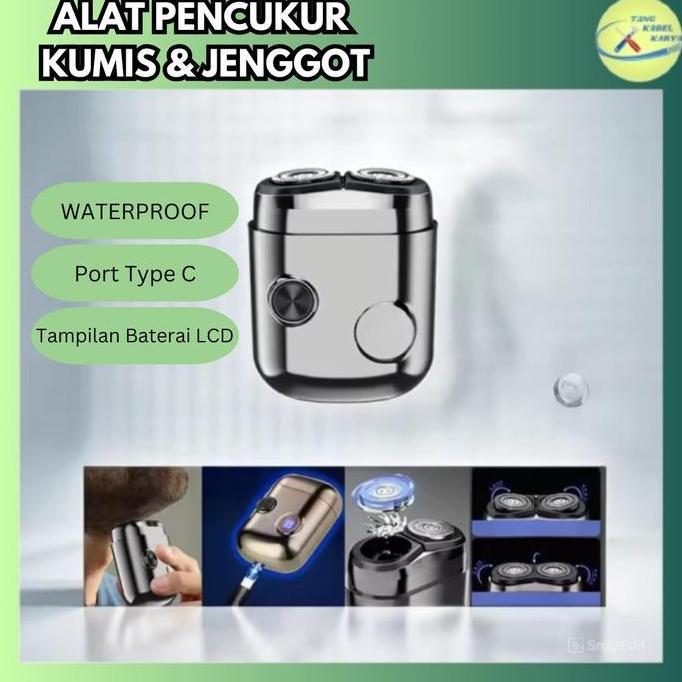 RAXSTAR Alat Cukur Kumis Dan Jenggot LED Cukur Kumis Elektrik Pria Shaver Pencukur Jenggot Dan Kumis