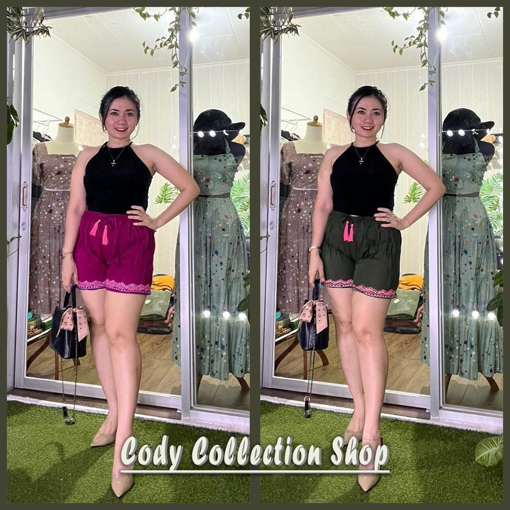NEW Celana Pendek Wanita Dewasa | Celana Bordir Bali | Celana Pendek Bali | Celana Pendek Wanita Kek