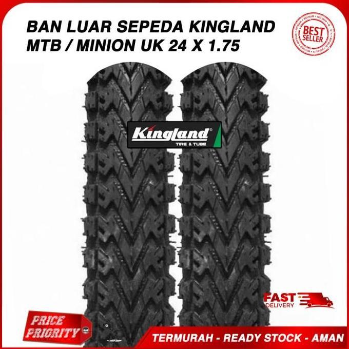 Ban LUAR Sepeda 24 x 1.75 Ban luar 24 x 175 KINGLAND MTB, Minion, mini
