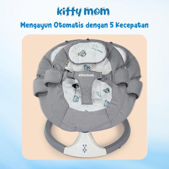 Kitty Mom - Bouncer Bayi Lipat  Kursi Ayunan Goyang Newborn | Kursi Goyang Bayi