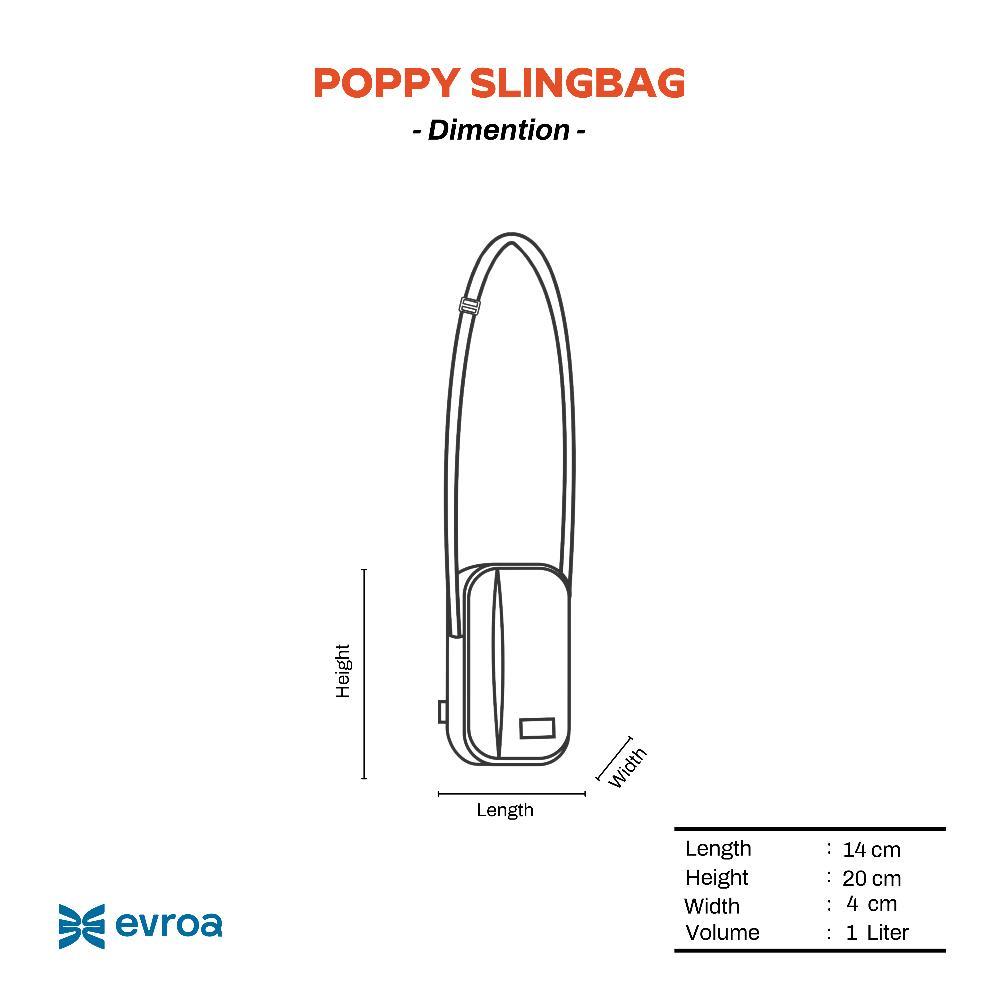 TERMURAH Evroa - Sling Bag Poppy