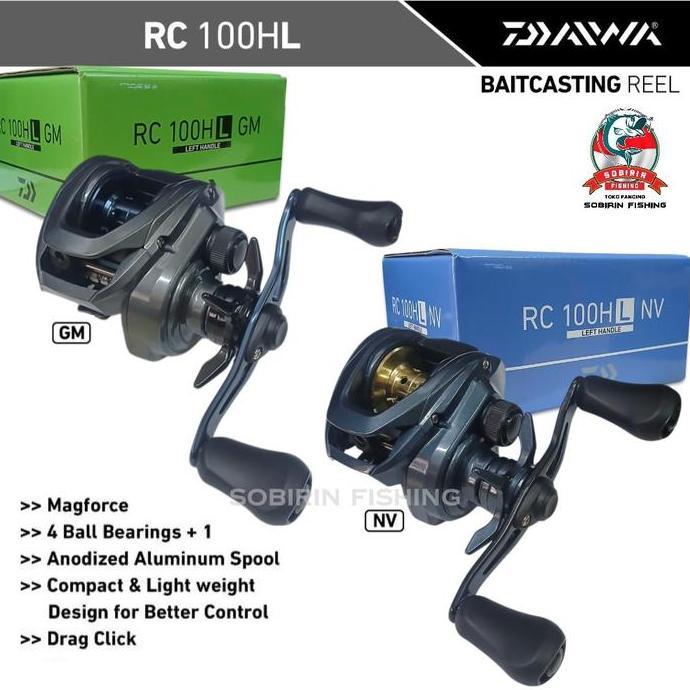 Reel Bc Daiwa Rc 100Hl Handle Kiri Clicker Drag | Reel Baitcasting Daiwa Rc Varian Nv & Gm