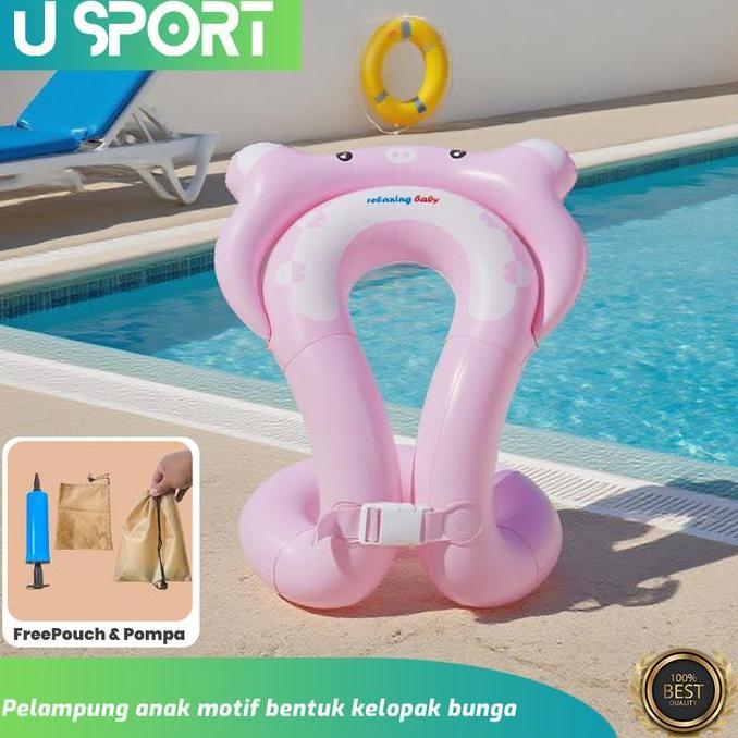 Rompi Pelampung Tiup Karakter Hewan PVC / Rompi Renang Anak 3-6 Tahun