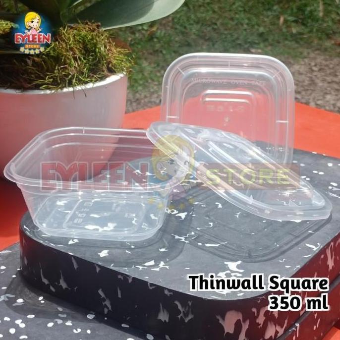 Thinwall Square 350 ml | Thinwall Kotak 350 ml | Food Container