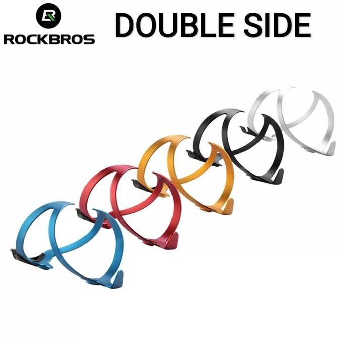 TERLARIS ROCKBROS TEMPAT BOTOL MINUM SEPEDA ALUMUNIUM - ROCKBROS HOLDER BOTOL