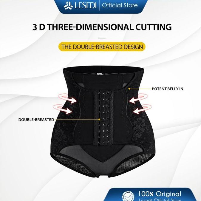 ready(stock) Korset wanita Model Bawahan Korset Celana Dalam Kancing Korset Pelangsing Perut Buncit 