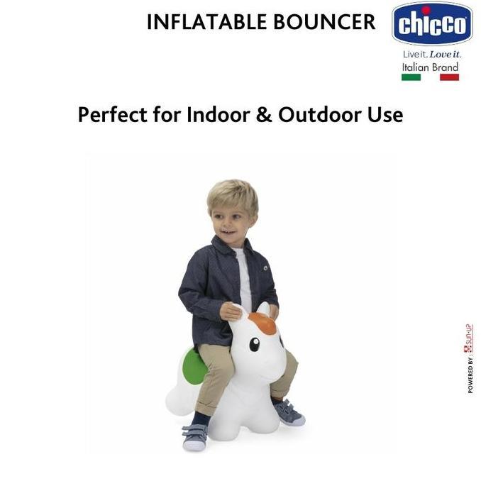 CHICCO Toy Inflatable Bouncer 2Y+ / Kuda Kudaan Anak / Kuda Kudaan Karet / Kuda Karet Mainan Anak PE