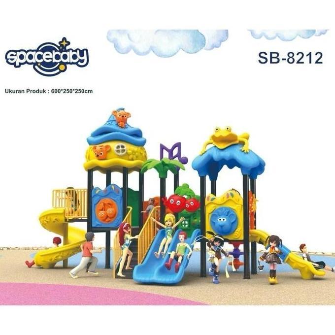 Outdoor Playground Perosotan Besar Taman Bermain Anak Playground Outdoor SPACEBABY SB-8212