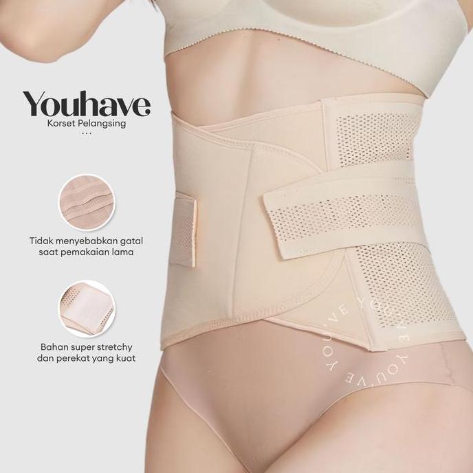 NEW YOUHAVE X JOOL COLLAB KORSET PINGGANG KORSET SARAF KEJEPIT PRIA WANITA KORSET VEVINA 402 ORI