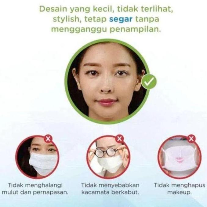 Zapafirt56 - Plug Nasal Filter Hidung 3 Lapis Isi 2 Masker Hidung 3 Ply Penyaring Debu Polusi Polos