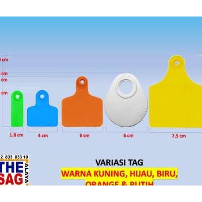 NECKTAG BLANK SAPI DOMBA KAMBING (10 PCS), kalung ternak, eartag,