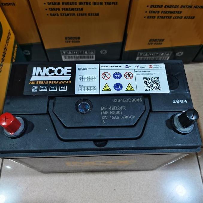 Aki accu mobil Suzuki Splash, Swift, APV NS60 INCOE MF aki kering