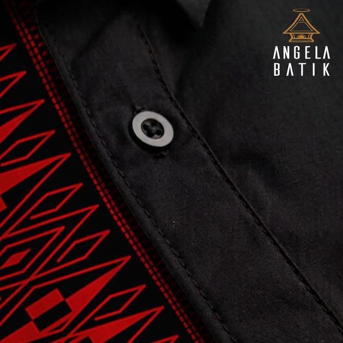 Kemeja Lengan Pendek Batik Ulos dan Karo Batak SE1