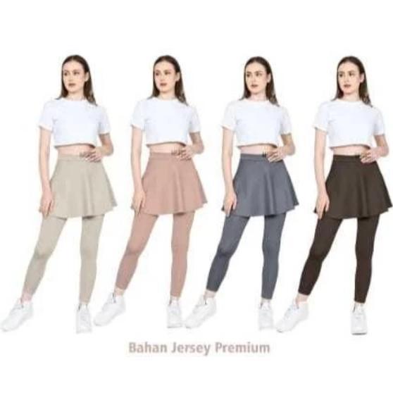 LIMITED Celana Rok Lari Senam Bersepeda Renang Zumba Sport Olah Raga Wanita Bahan Spandex Halus Cela