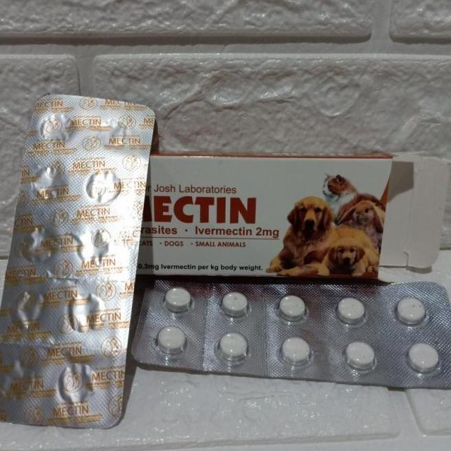 1TABLET Mectin 2mg ivermectin untuk hewan