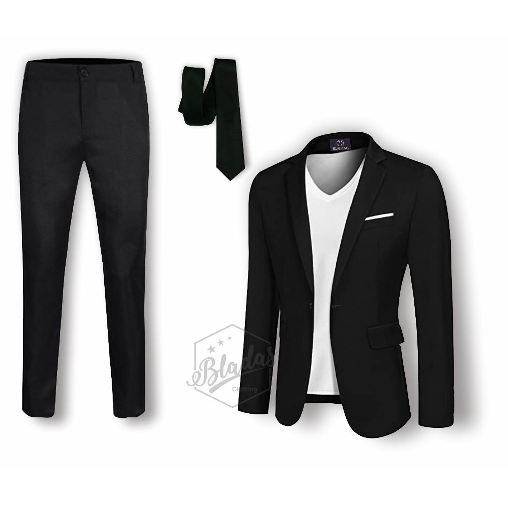 SETELAN JAS PRIA PREMIUM - JAS PRIA - JAS FORMAL - JAS FORMAL PRIA SETELAN- JAS PRIA HITAM