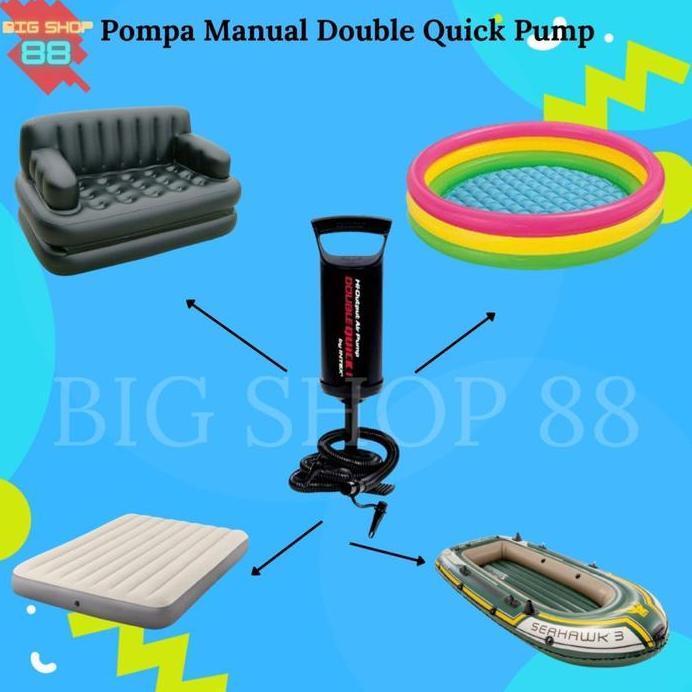 KASUR ANGIN DOUBLE INTEX DURABEAM AIR BED FREE POMPA LISTRIK murah