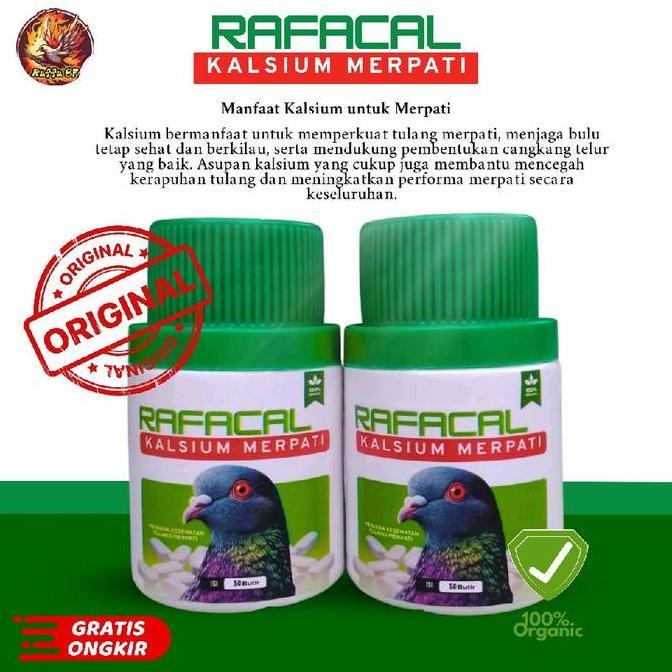 Kalsium Obat Tulang Khusus Merpati Rafacal Isi 50 Butir Mempertebal Cangkang Telur Dan Memperkuat Tu