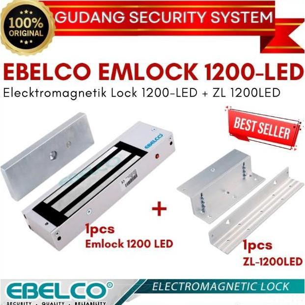 Ebelco Emlock 1200 + Zl 1200 Magnetic Lock (Emlock 1200 Lbs)