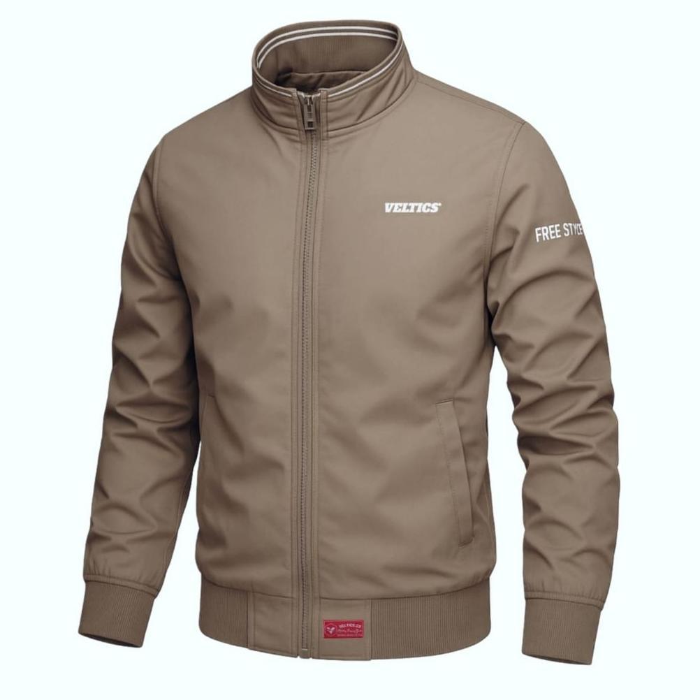 TERBARU Veltics Jaket Bomber Retro Freestyle Jaket Parasut Pria Wanita simple Jaket Motor Waterproof