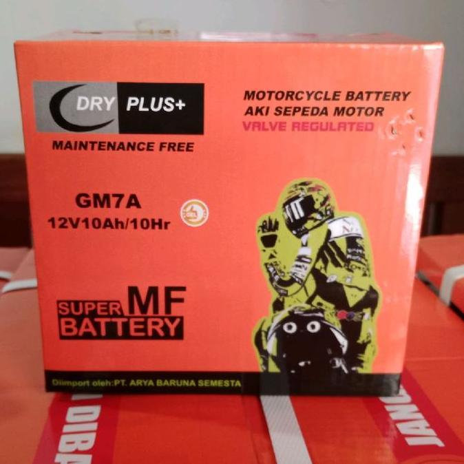 AKI / ACCU KERING GM7A / MTX9 / 12N9-4B DRYPLUS 12V/ 10AH