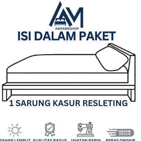 Sarung Kasur Busa Resleting 120x180x15 - Sprei Resleting 120x180x15 murah