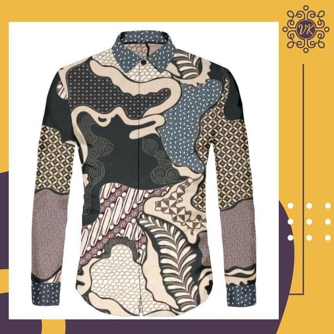 Kain Batik Katun Dobby Motif Parang Abstrak